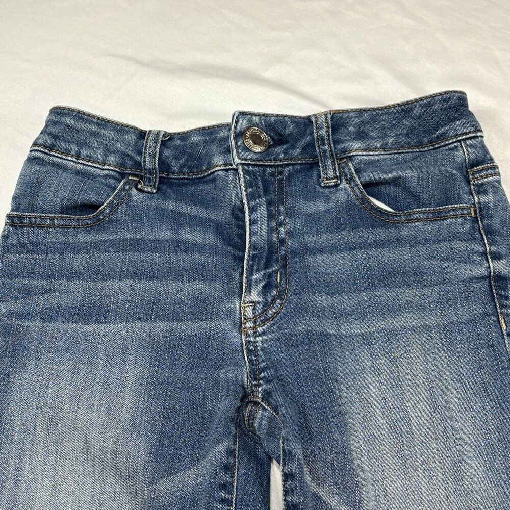 American Eagle Size 0 Girls Jeans Hi-Rise Jegging Crop Super Stretch Blue - Picture 5 of 13